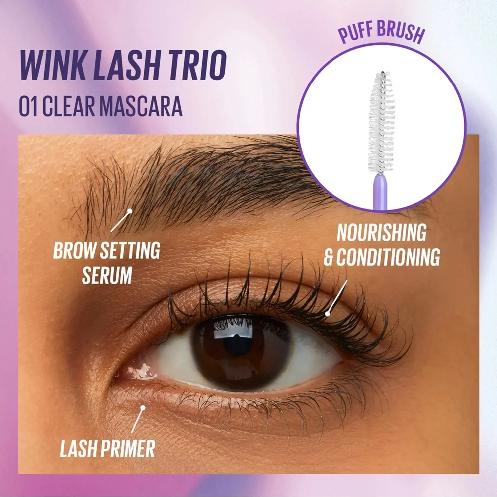 New Kaja Wink Lash Trio 3 Full Size Mascara Primer Brow Gel Korean Beauty $30